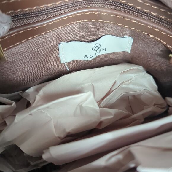 Aspen Brown and Faux Fur Crossbody Bag NWT - Picture 5 of 7